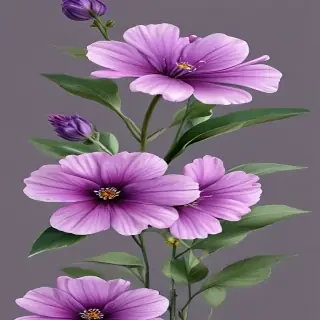 purple flowers png
