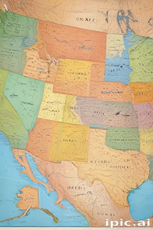 map of usa states