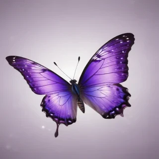 purple butterfly clipart