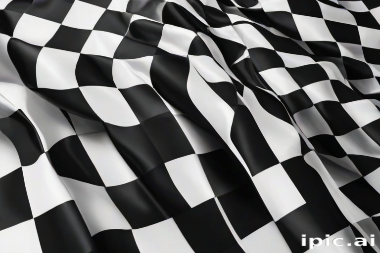black and white checkered background