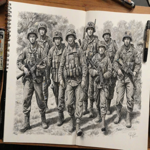 army drawing
