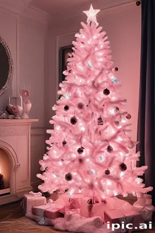 pink christmas aesthetic