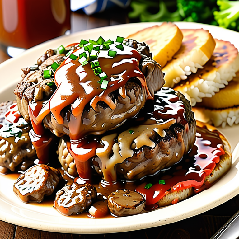 salisbury steak with frozen hamburger patties