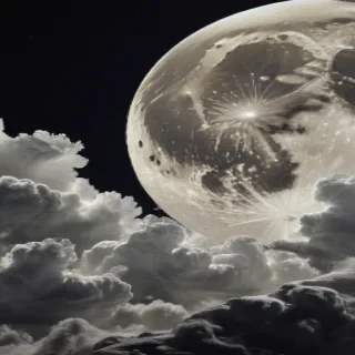 vintage moon art
