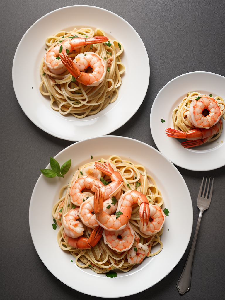 linguine with lobster and shrimp