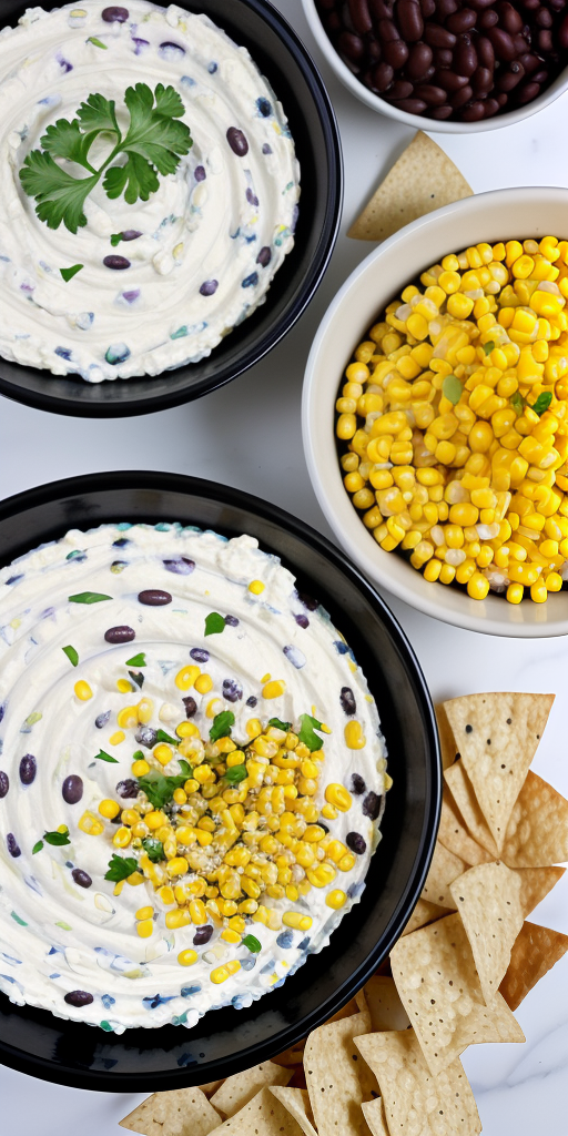 corn black bean feta dip