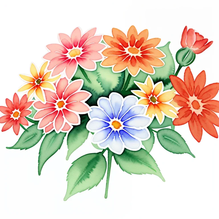 watercolour flowers png