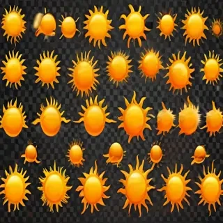 sun clipart transparent background
