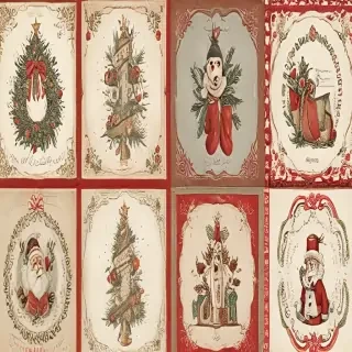 free vintage christmas printables