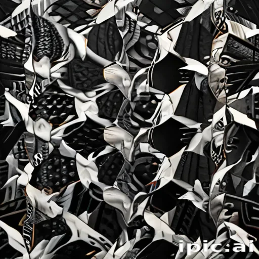 black with white pattern