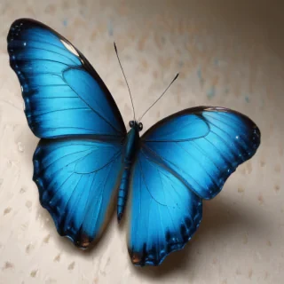 aesthetic blue butterfly