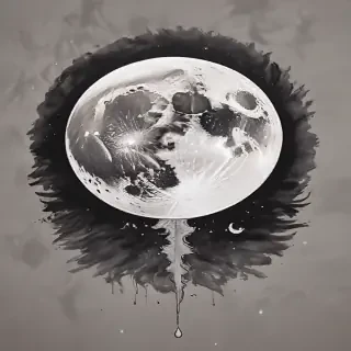 aesthetic moon drawings