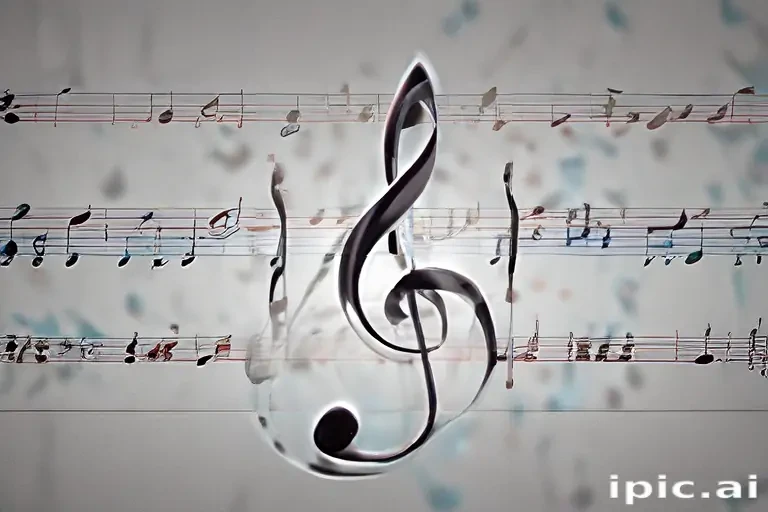 transparent music note