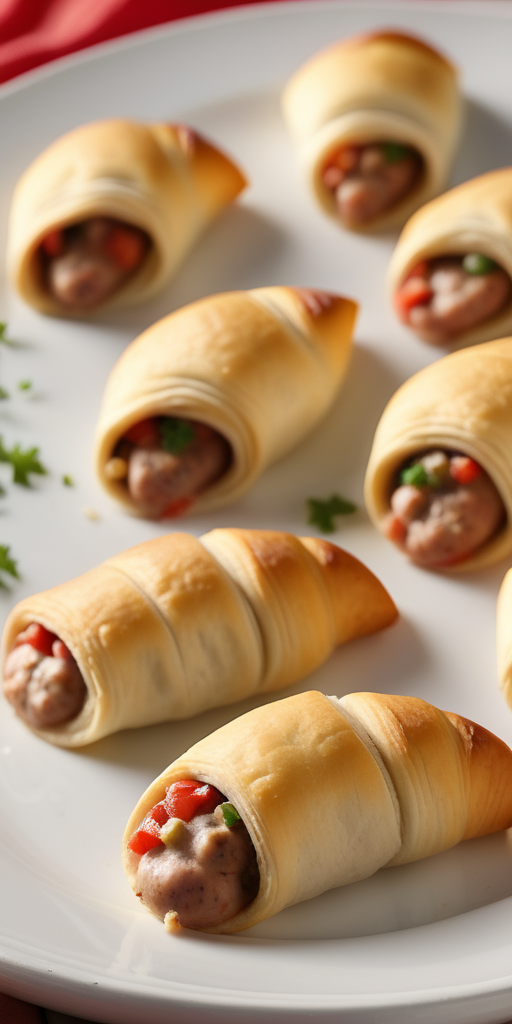 rotel sausage and cream cheese crescents