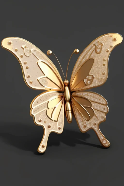 golden butterfly png