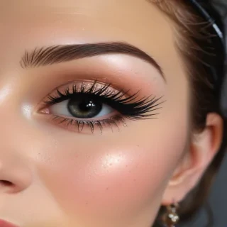 black with glitter