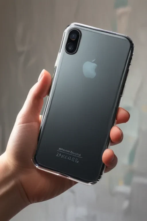holding phone
