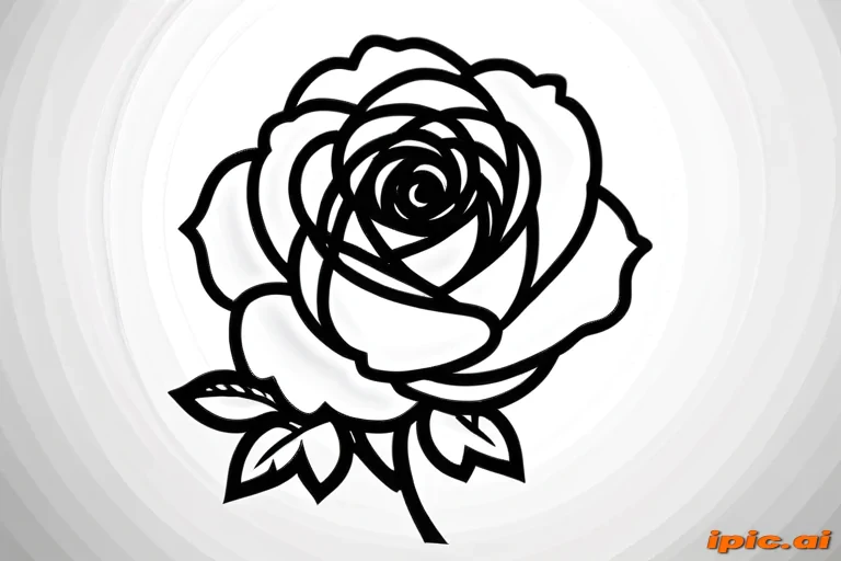 rose outline
