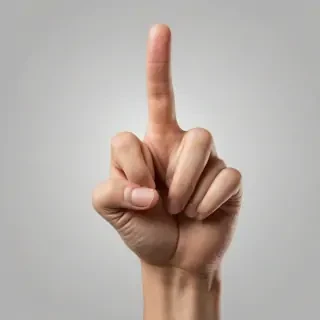 finger point png