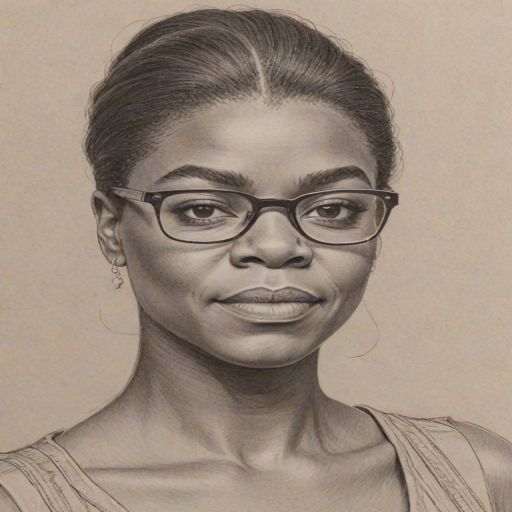 Elegant Tracy Morgan, pencil sketch, portrait of Radiant woman 1971s in glasses, hair style beatnik, outline, clear lines, fine lines, 8k