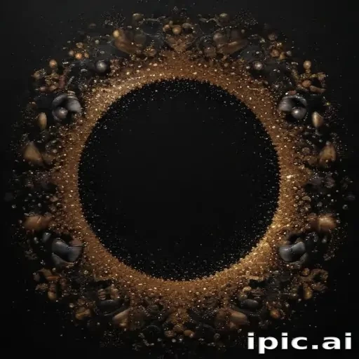 glitter on black background