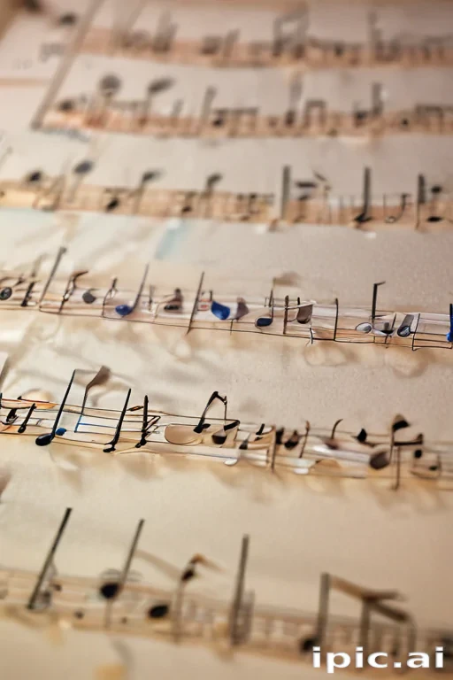 transparent music notes