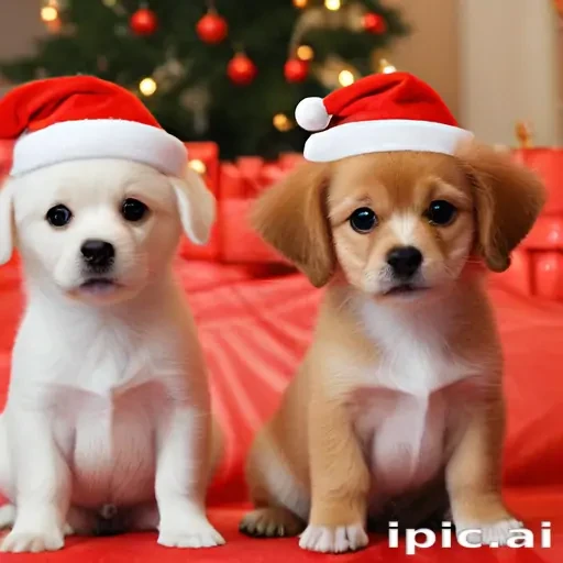 christmas dogs wallpaper