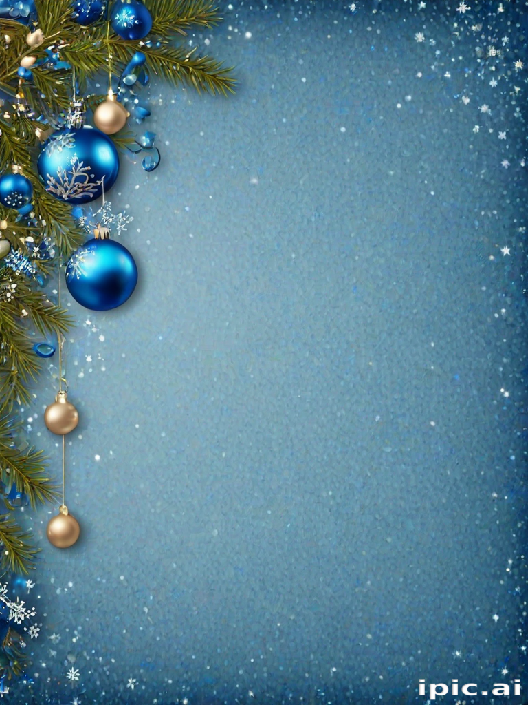 blue christmas bg