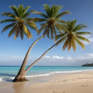 palm trees transparent