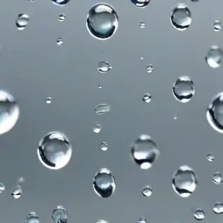 water droplets transparent