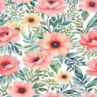watercolor flower background
