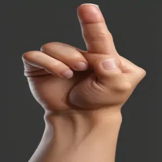 point finger png