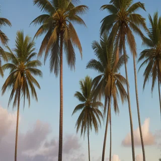palm trees transparent