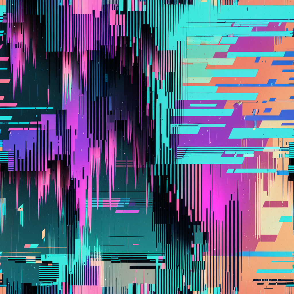 Vibrant Abstract Patterns of Colorful Lines and Shapes in Motion