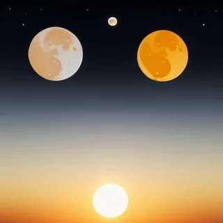 sun and moon
