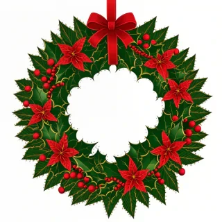 christmas wreath clip art