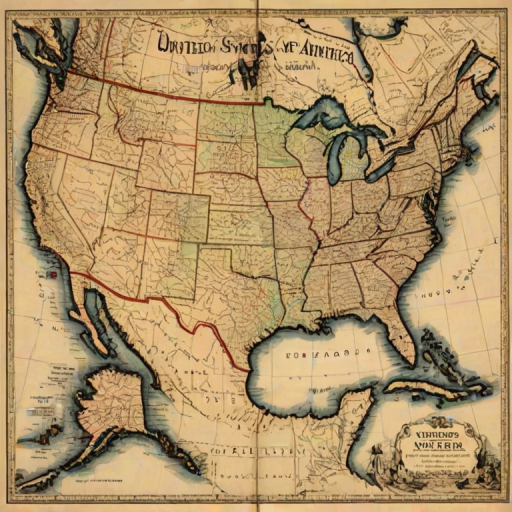 map of united states of america