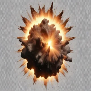 explosion transparent background