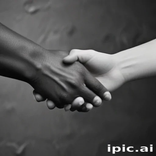 handshake black and white