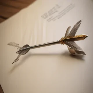 drawn arrow