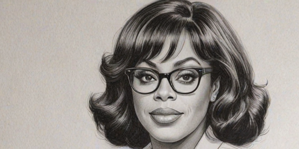 Charming Niecy Nash, pencil sketch, portrait of Lovely woman 1943s in glasses, hair style beatnik, outline, clear lines, fine lines, 8k