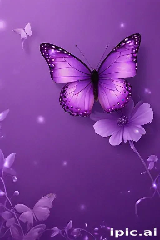 purple wallpapers butterfly