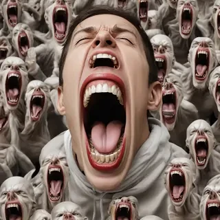 screaming background