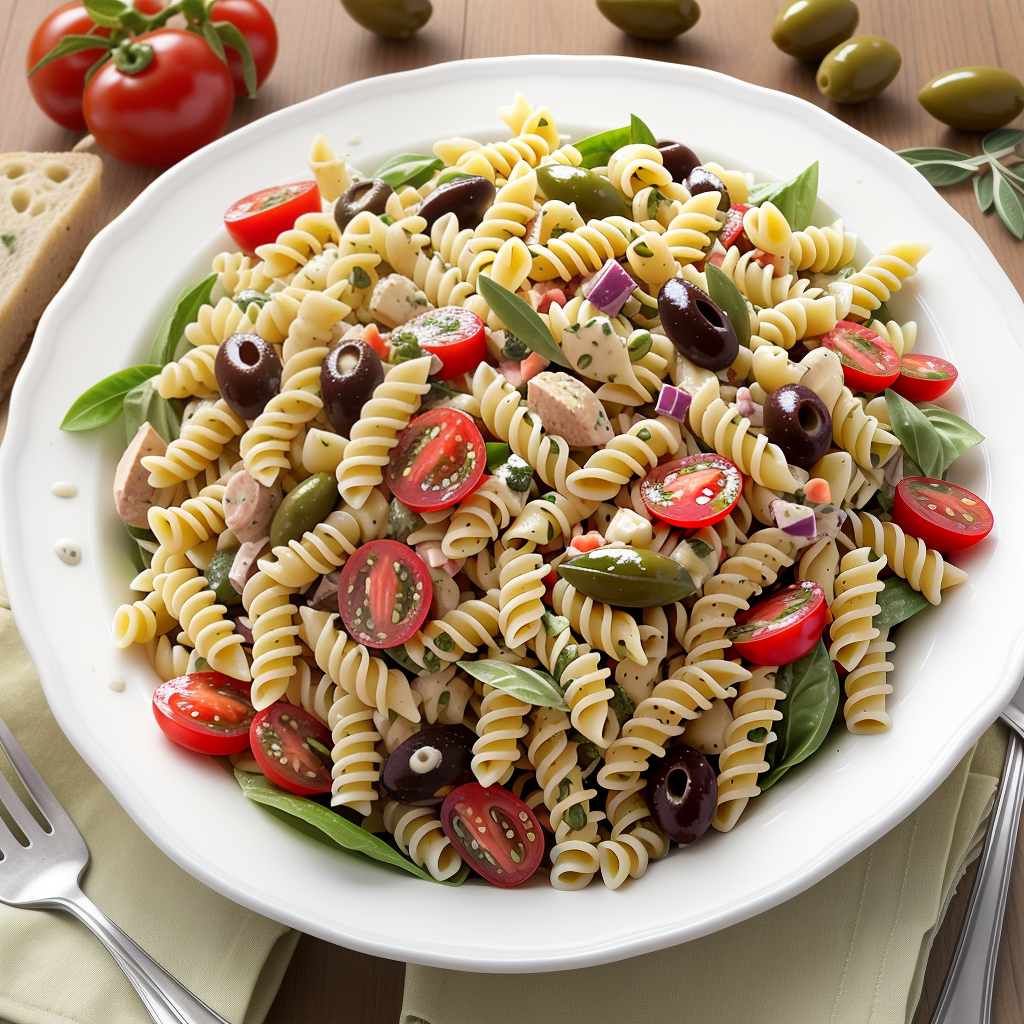 pasta salad with olive garden dressing