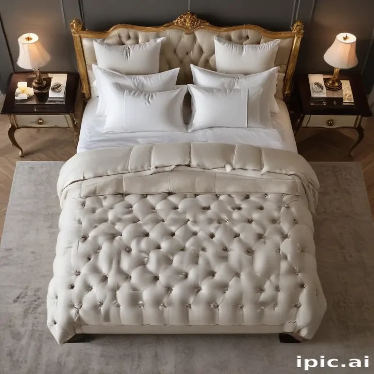 bed top view