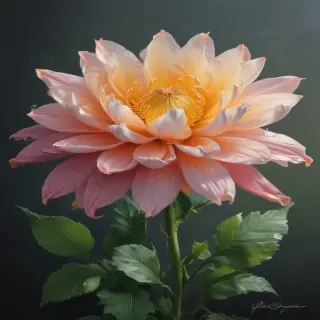 aesthetic flower painting