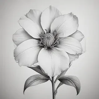 flower drawings pencil