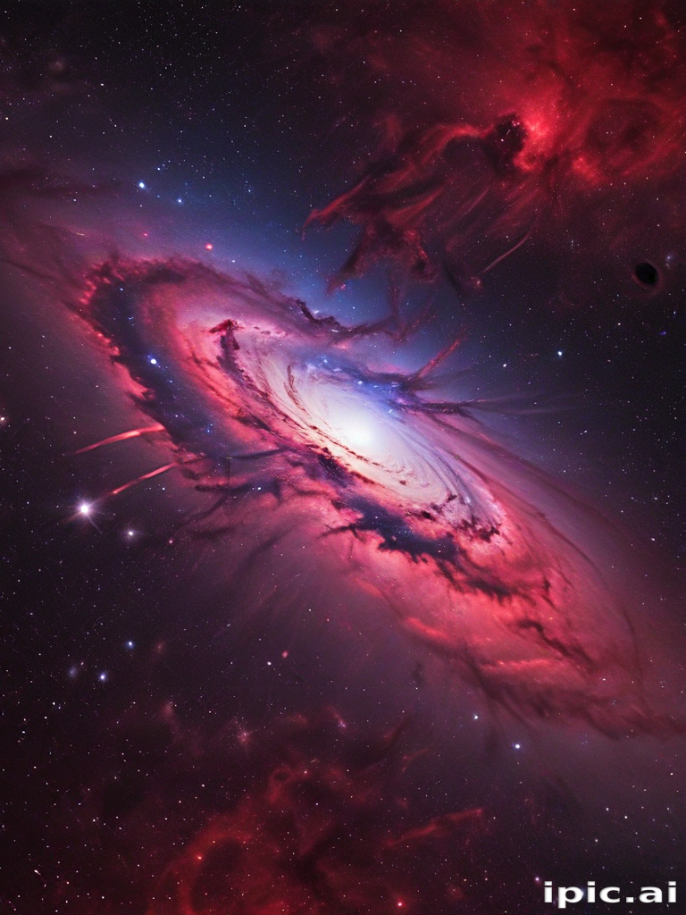 Stunning Cosmic Beauty of a Spiral Galaxy in Deep Space