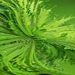 lime green background