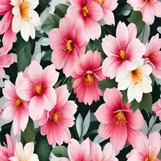 flowers clear background
